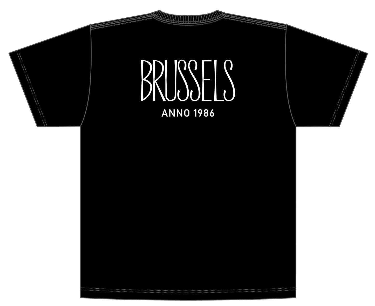 BRUSSELS / ブラッセルズ Tシャツ【黒/M】