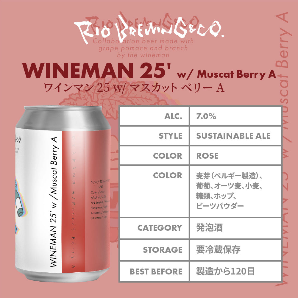 【醸造所直送】ワインマン 25 with マスカット ベリー A